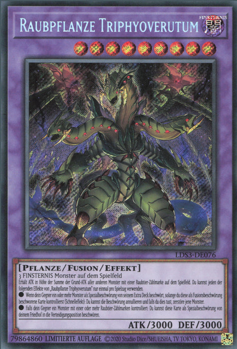 Raubpflanze Triphyoverutum LDS3-DE076 Secret Rare