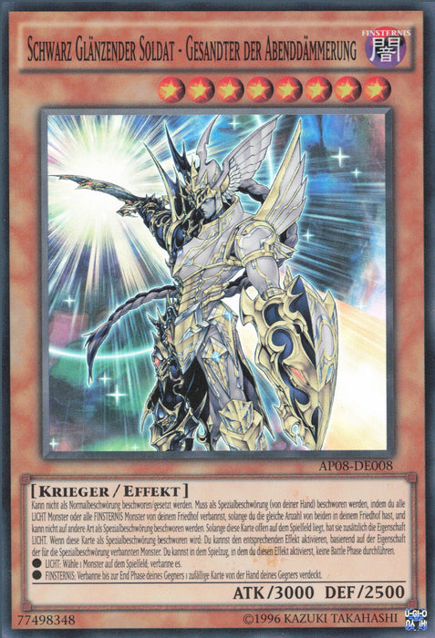 Schwarz Glänzender Soldat - Gesandter der Abenddämmerung AP08-DE008 Super Rare