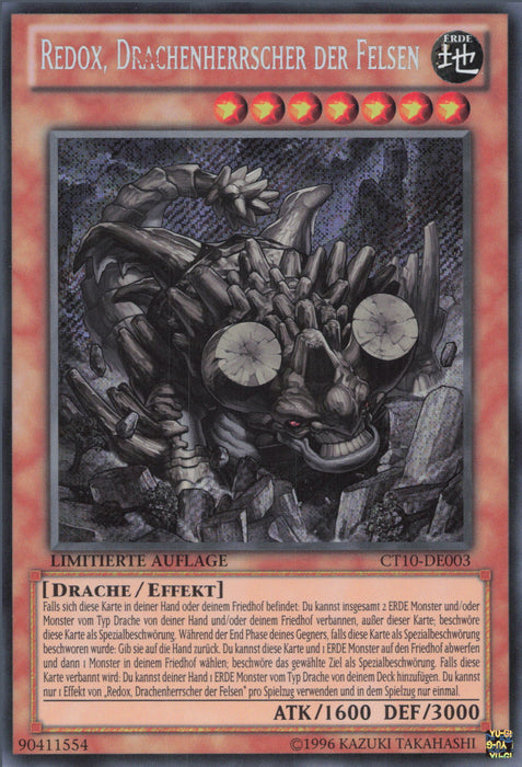 Redox, Drachenherrscher der Felsen CT10-DE003 Secret Rare