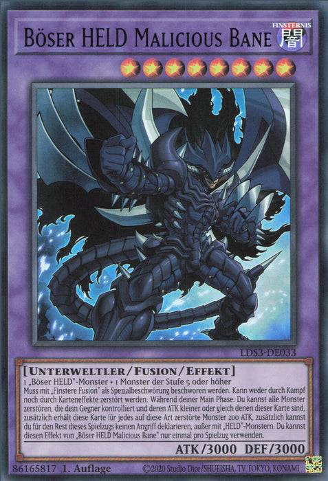 Böser HELD Malicious Bane (V.3) LDS3-DE033 Ultra Rare