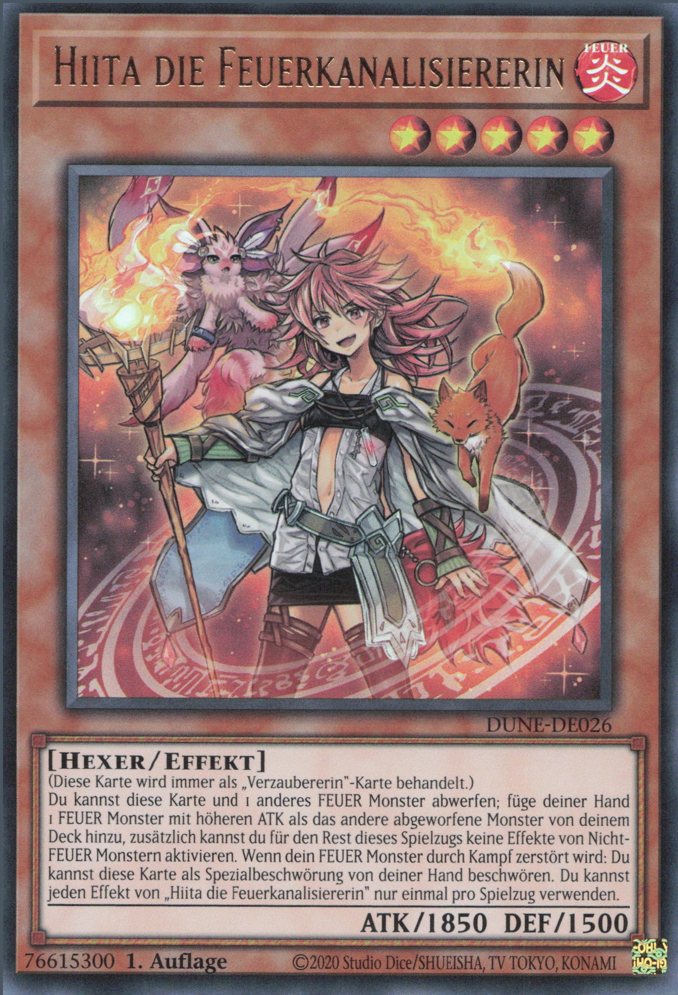 Yu-Gi-Oh! Hiita die Feuerkanalisiererin (V.1)