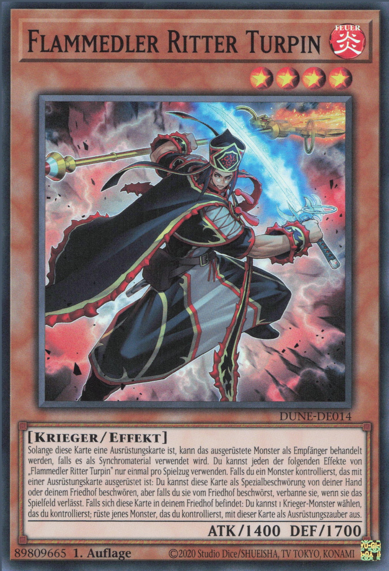 Yu-Gi-Oh! Flammedler Ritter Turpin