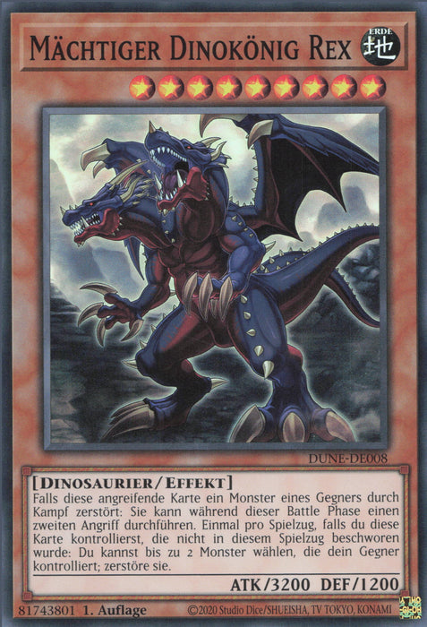 Mächtiger Dinokönig Rex DUNE-DE008 Super Rare