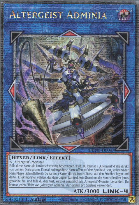 Altergeist Adminia (V.2) DUNE-DE047 Quarter Century Secret Rare
