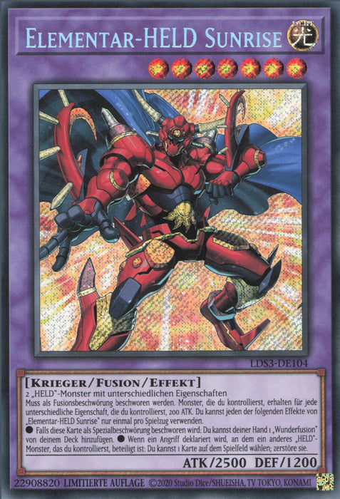 Elementar-HELD Sunrise LDS3-DE104 Secret Rare