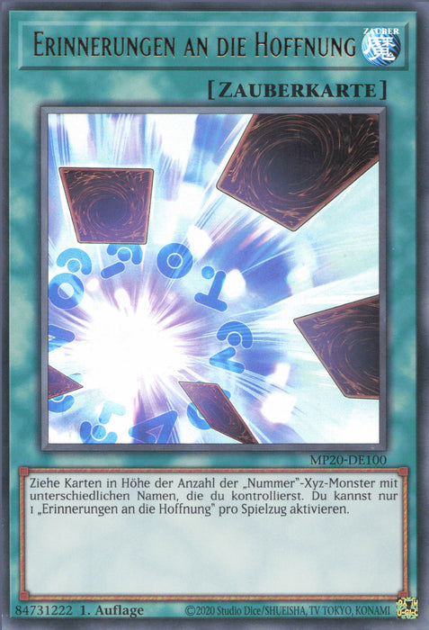Erinnerungen an die Hoffnung MP20-DE100 Ultra Rare