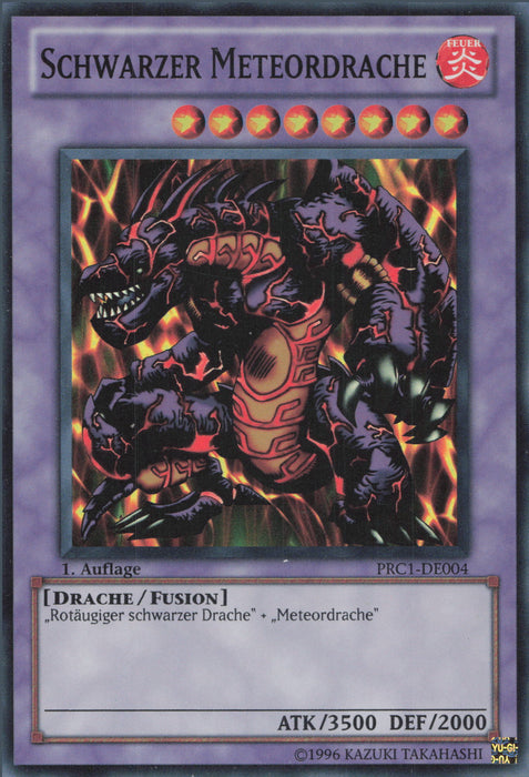 Schwarzer Meteordrache PRC1-DE004 Super Rare