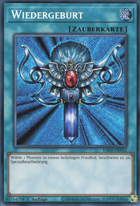 Wiedergeburt (V.3) RA03-DE052 Secret Rare Deutsch