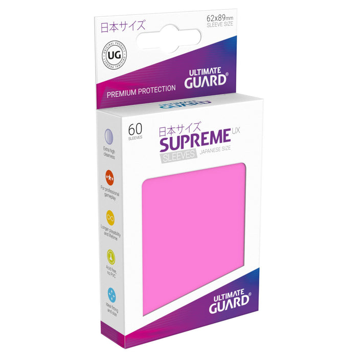 Ultimate Guard Supreme UX Sleeves Japanische Größe (60) Pink
