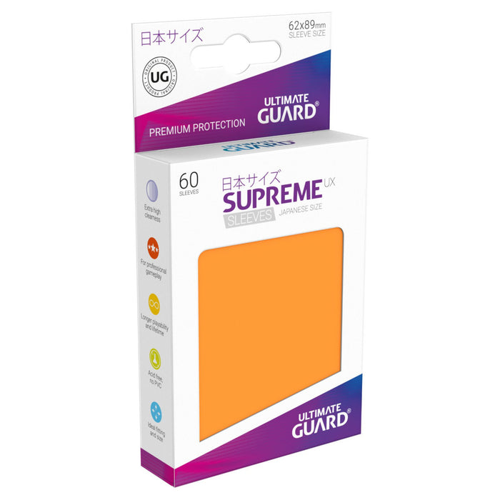 Ultimate Guard Supreme UX Sleeves Japanische Größe (60) Orange