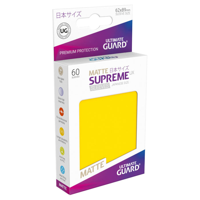 Ultimate Guard Supreme UX Sleeves Japanische Größe - Matte (60) Gelb