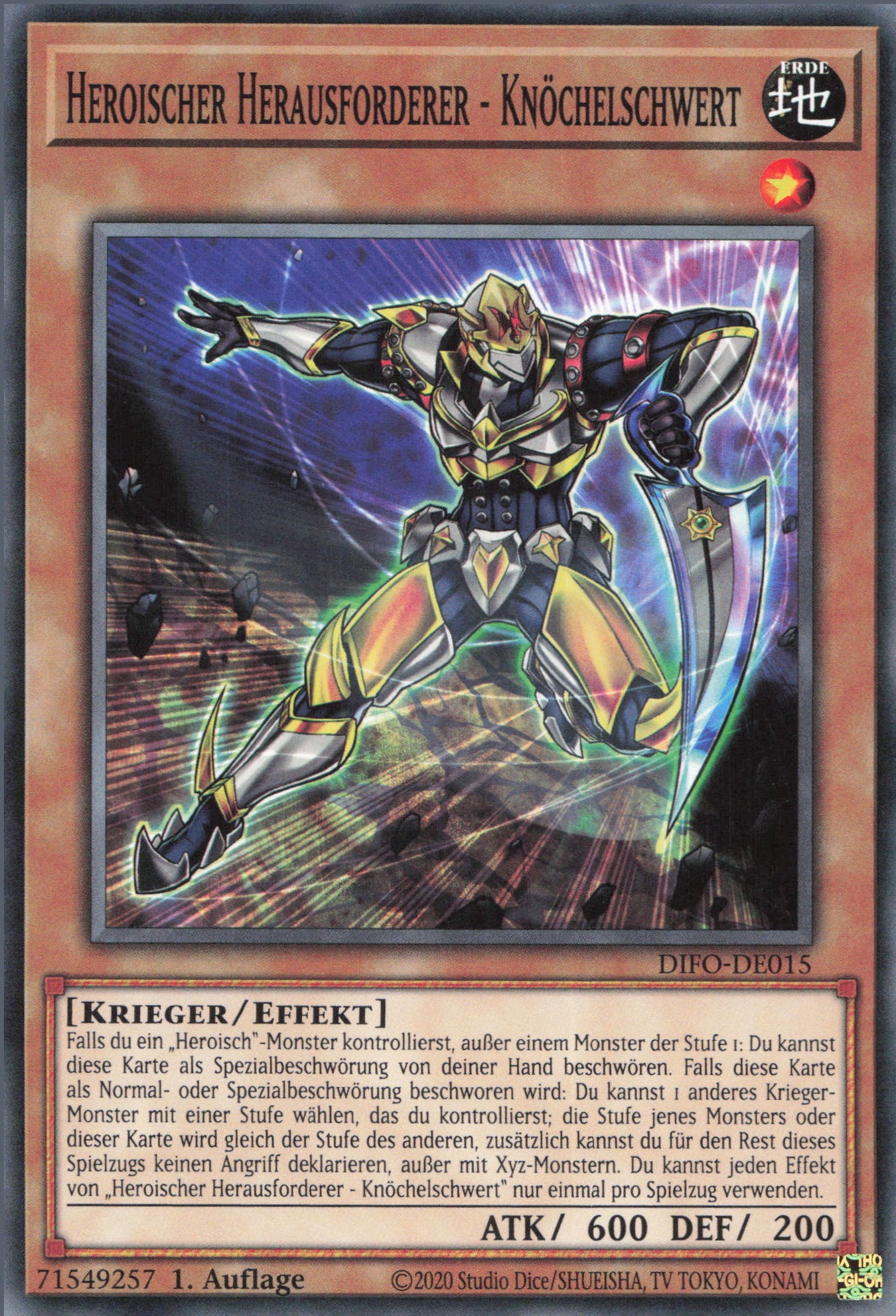 Yu-Gi-Oh! Heroischer Herausforderer - Knöchelschwert