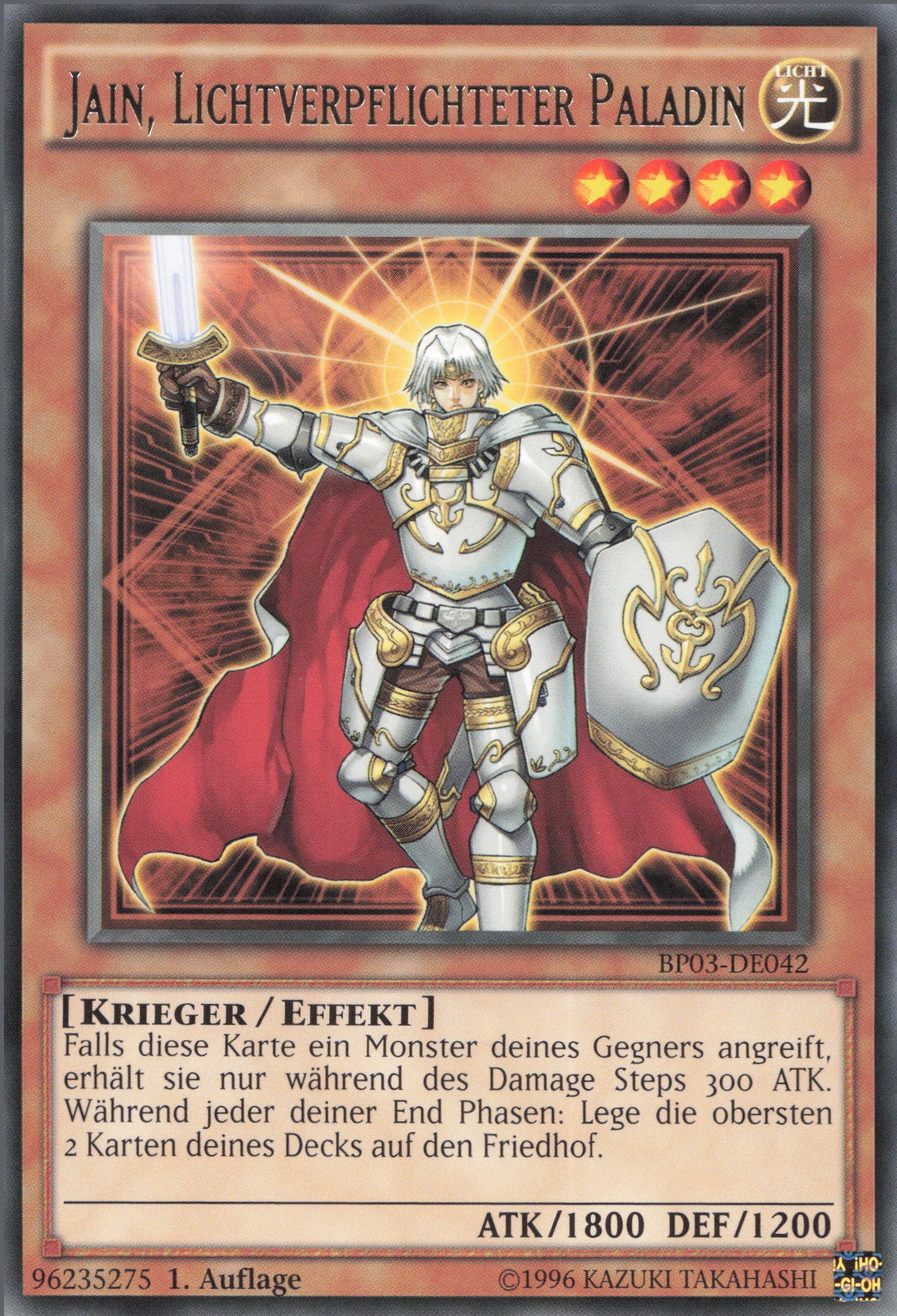 Yu-Gi-Oh! Jain, Lichtverpflichteter Paladin (V.1)
