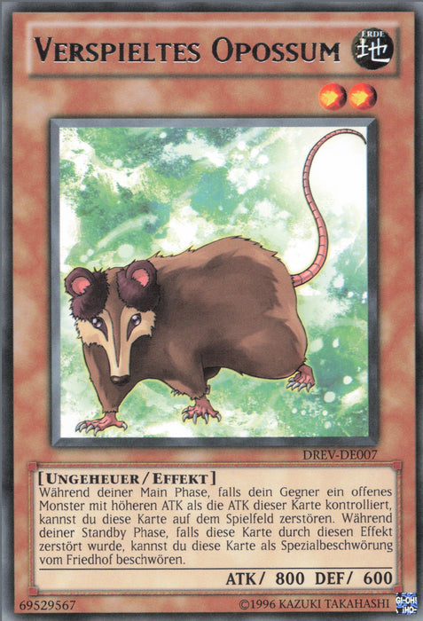 Verspieltes Opossum DREV-DE007 Rare