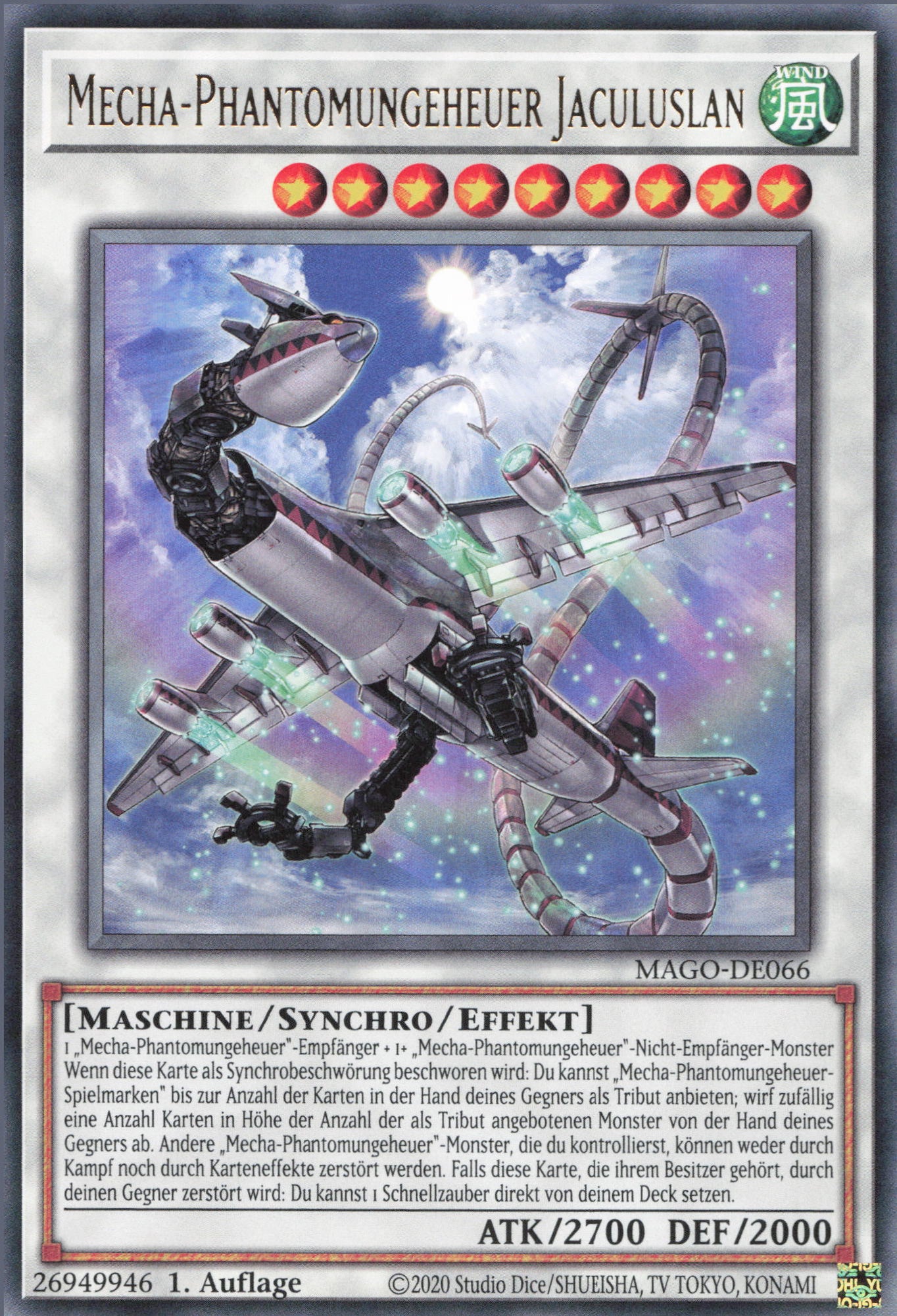 Yu-Gi-Oh! Mecha-Phantomungeheuer Harrliard 1. Auflage – Inklusive Original Gwindi Schutzhülle