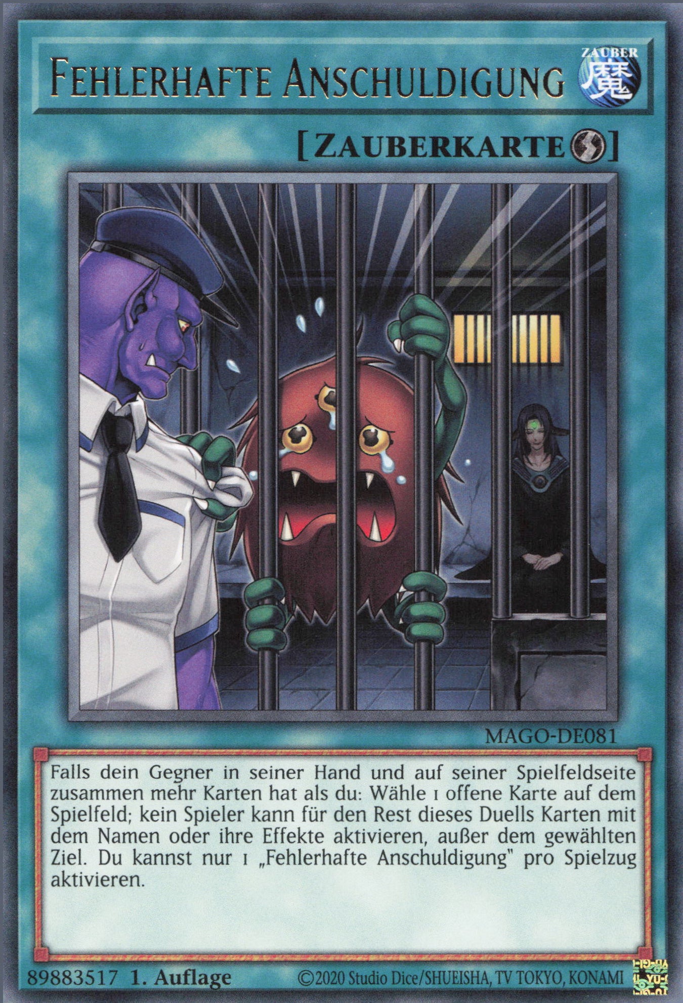 Yu-Gi-Oh! Fehlerhafte Anschuldigung