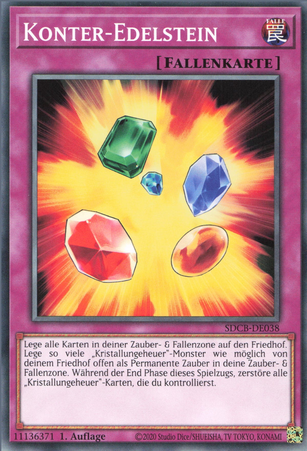 YU-GI-OH! Karte „Kontakt C“ – Common, Deutsch, Inkl. Ultrapro Toploader (Schutzhülle)