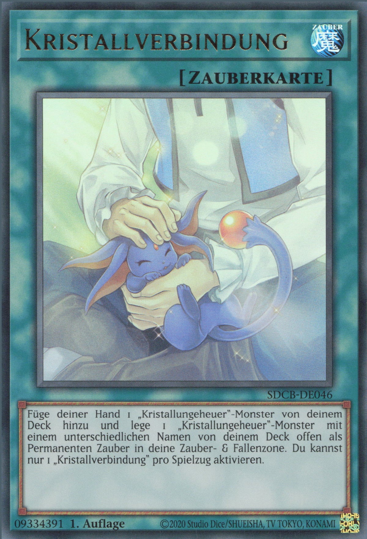 YU-GI-OH! Karte „Kontakt C“ – Common, Deutsch, Inkl. Ultrapro Toploader (Schutzhülle)