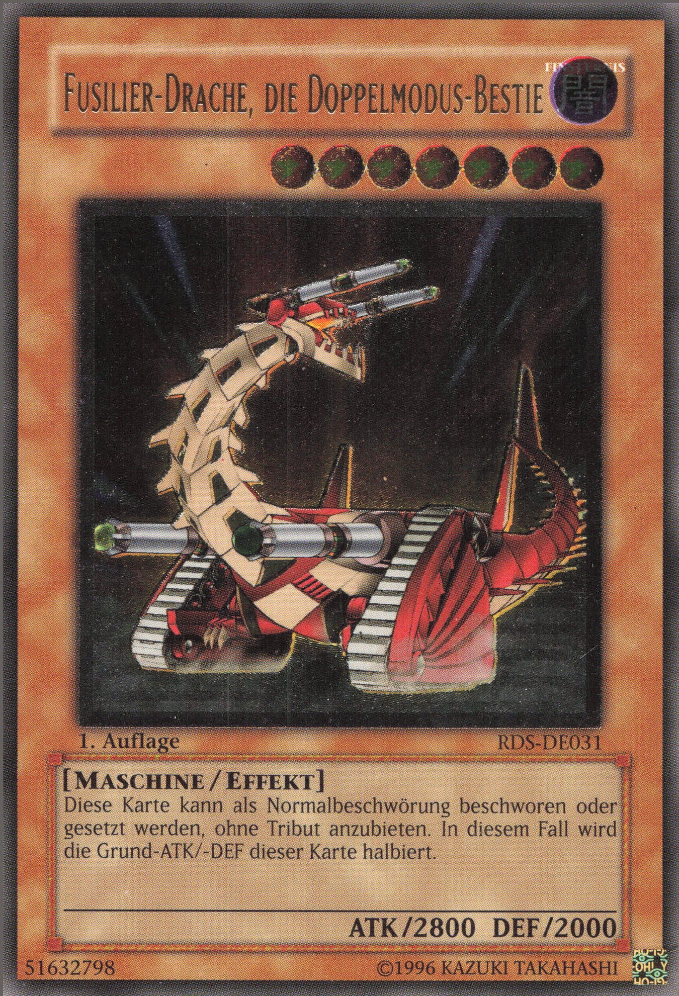 Yu-Gi-Oh! Fusilier-Drache, die Doppelmodus-Bestie (V.2)