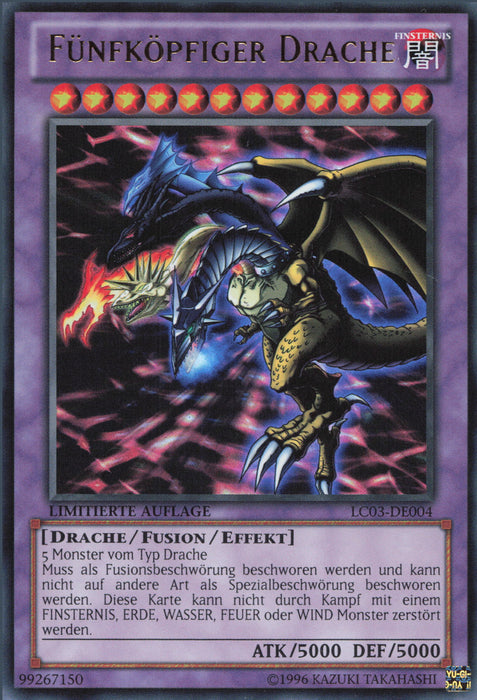 Fünfköpfiger Drache LC03-DE004 Ultra Rare