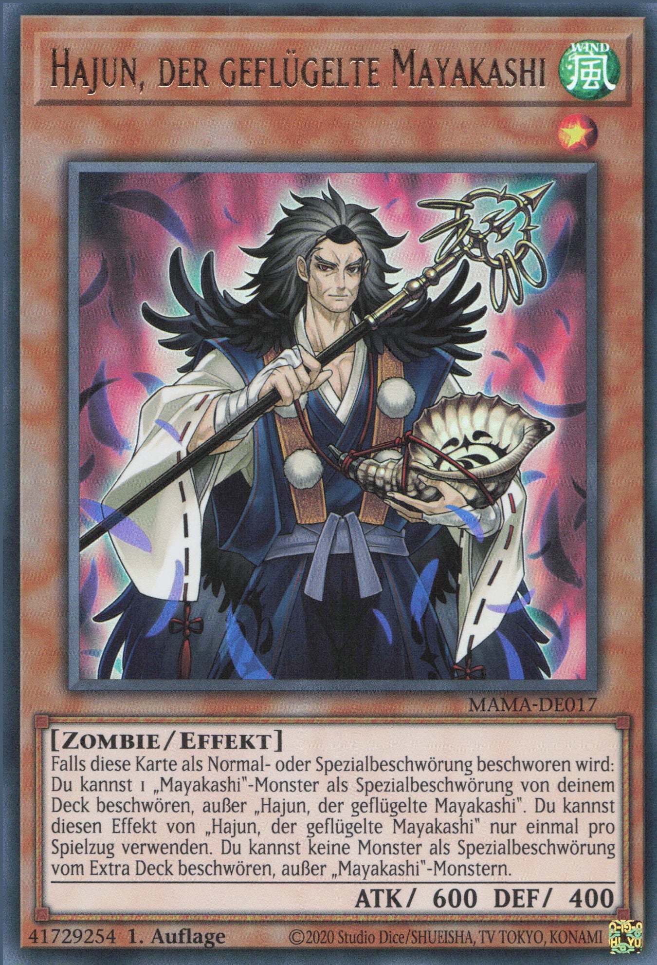 Yu-Gi-Oh! Hajun, der geflügelte Mayakashi
