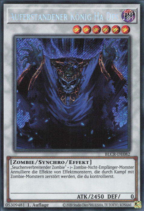 Auferstandener König Ha Des BLCR-DE082 Secret Rare