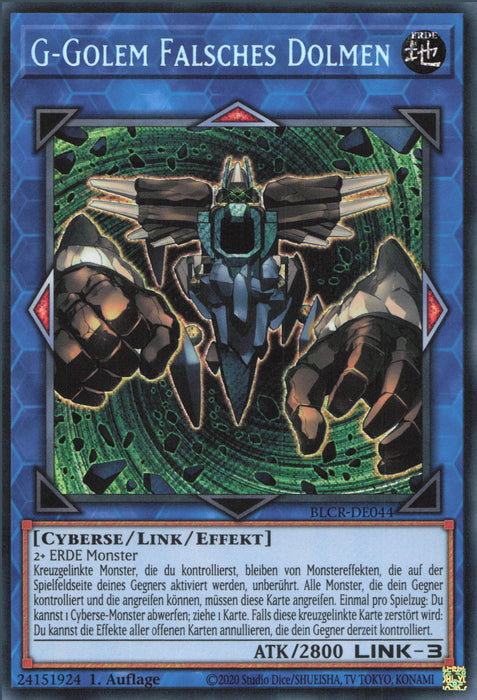 G-Golem Falsches Dolmen BLCR-DE044 Secret Rare