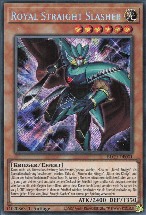 Royal Straight Slasher BLCR-DE001 Secret Rare