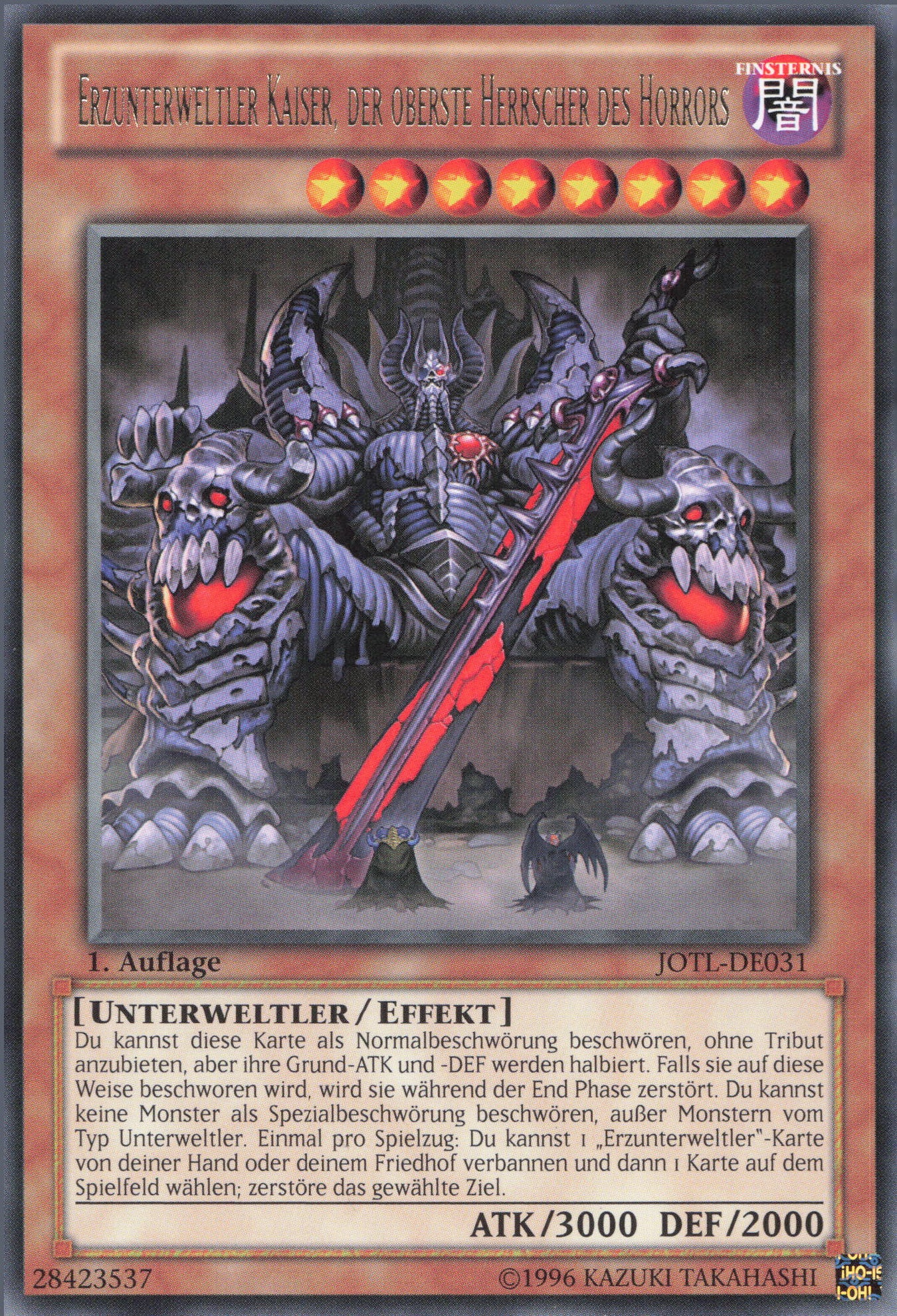 Yu-Gi-Oh! Erzunterweltler Kaiser, der oberste Herrscher des Horrors