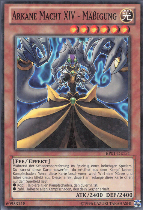 Arkane Macht XIV - Mäßigung (V.2) BP01-DE151 Starfoil Rare