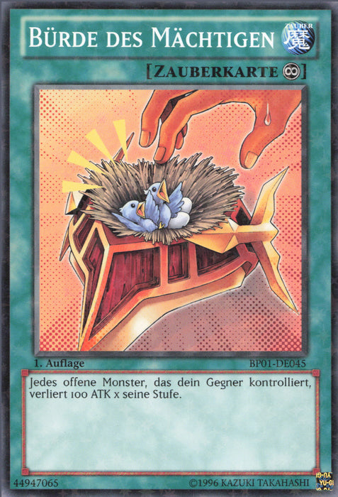 Bürde des Mächtigen (V.2) BP01-DE045 Starfoil Rare