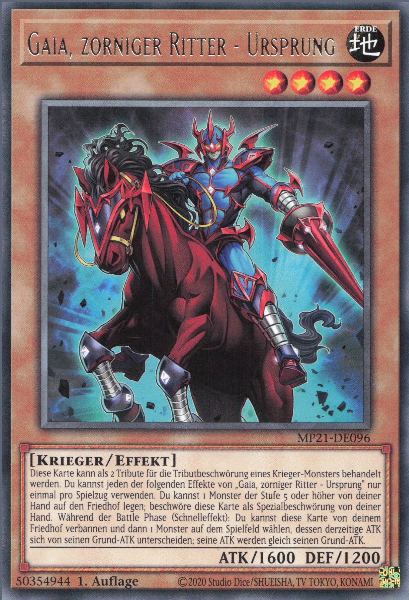 Yu-Gi-Oh! Gaia, zorniger Ritter - Ursprung