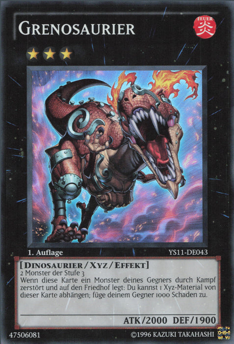 Grenosaurier (V.1) YS11-DE043 Super Rare