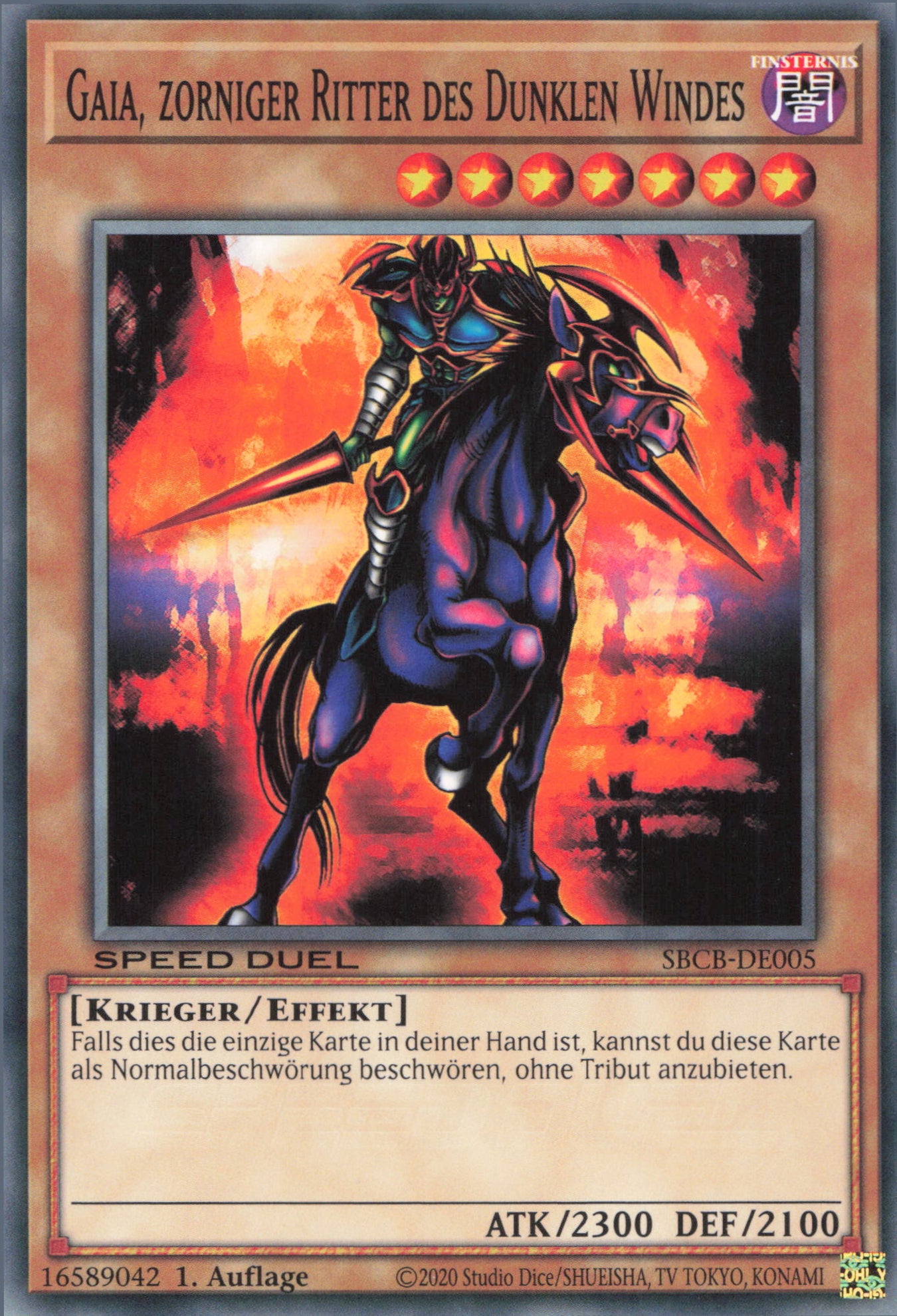 Yu-Gi-Oh! Gaia, zorniger Ritter des Dunklen Windes