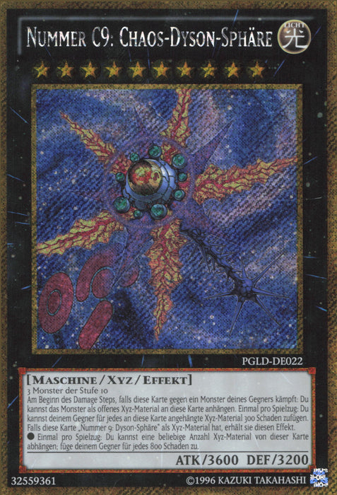 Nummer C9: Chaos-Dyson-Sphäre PGLD-DE022 Gold Secret Rare