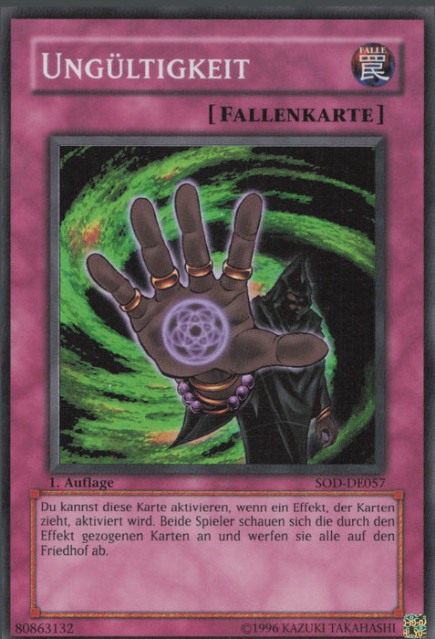 Ungültigkeit (V.1) SOD-DE057 Super Rare