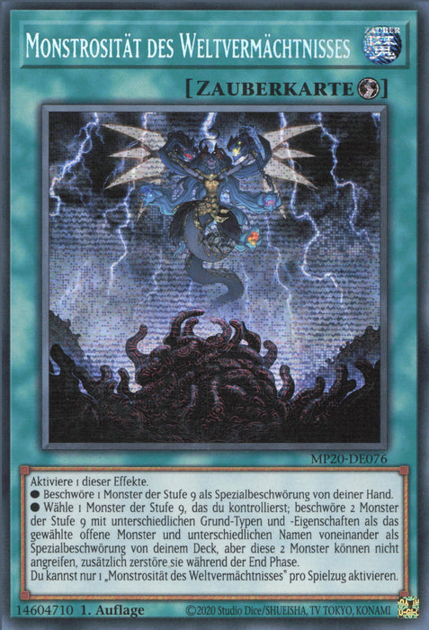 Monstrosität des Weltvermächtnisses MP20-DE076 Secret Rare