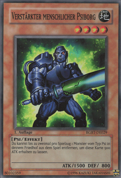 Verstärkter menschlicher Psiborg RGBT-DE029 Super Rare