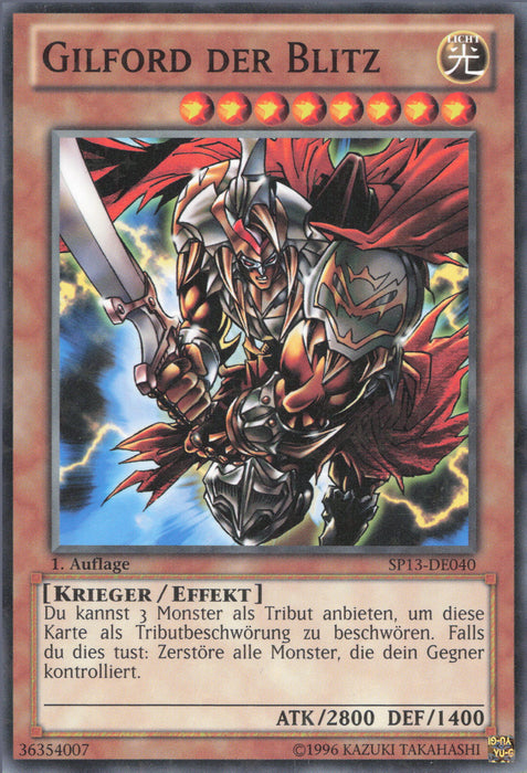 Gilford der Blitz (V.2) SP13-DE040 Starfoil Rare