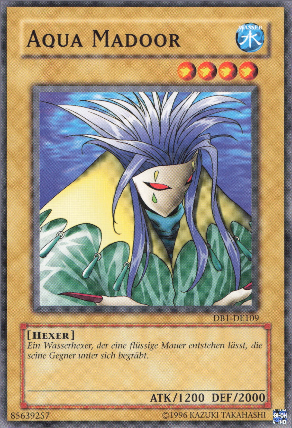 Yu-Gi-Oh! Karte 'Gletscher Aqua Madoor' – Rare, Deutsch, 1. Auflage, Inkl. Ultrapro Toploader