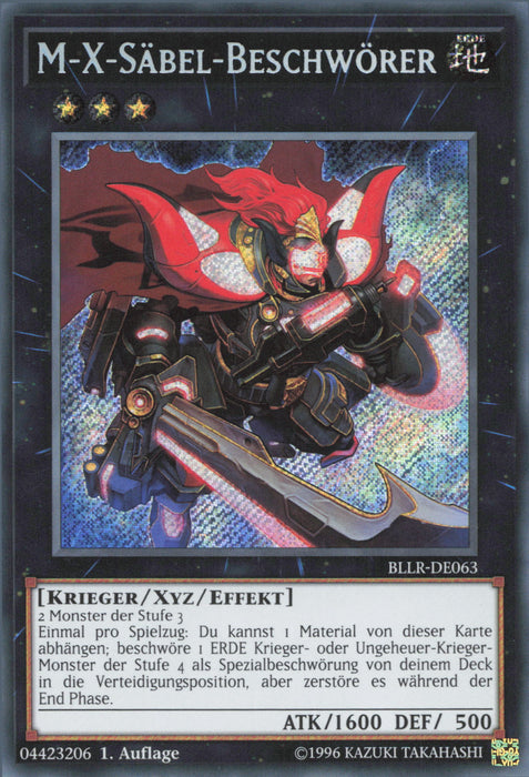 M-X-Säbel-Beschwörer BLLR-DE063 Secret Rare