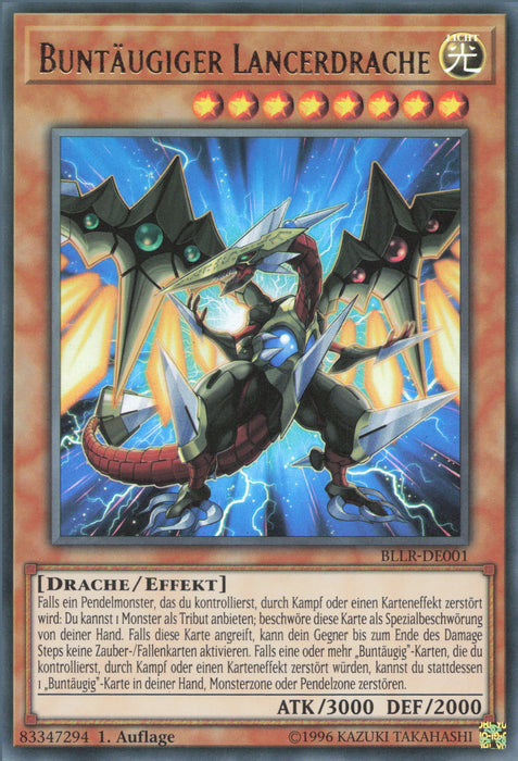 Buntäugiger Lancerdrache BLLR-DE001 Ultra Rare