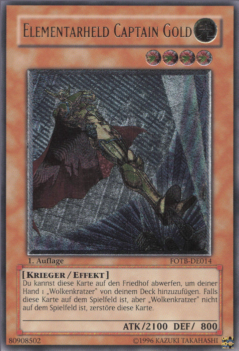 Elementar-HELD Captain Gold (V.2) FOTB-DE014 Ultimate Rare