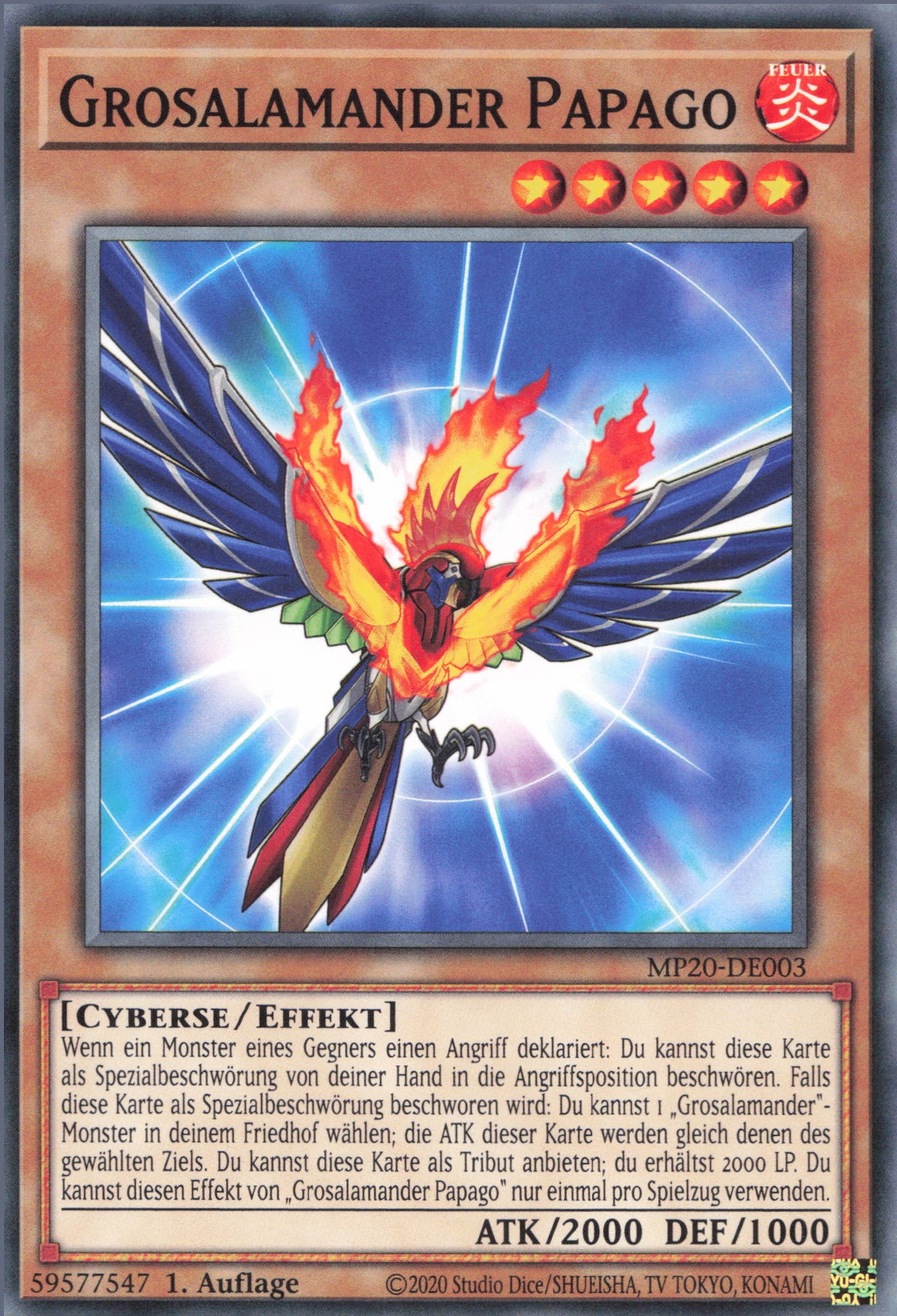 Yu-Gi-Oh! Grosalamander Papago