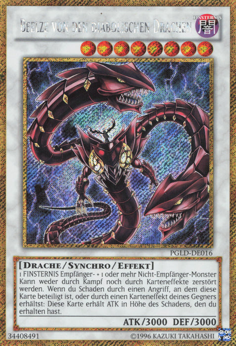 Beelze von den diabolischen Drachen PGLD-DE016 Gold Secret Rare