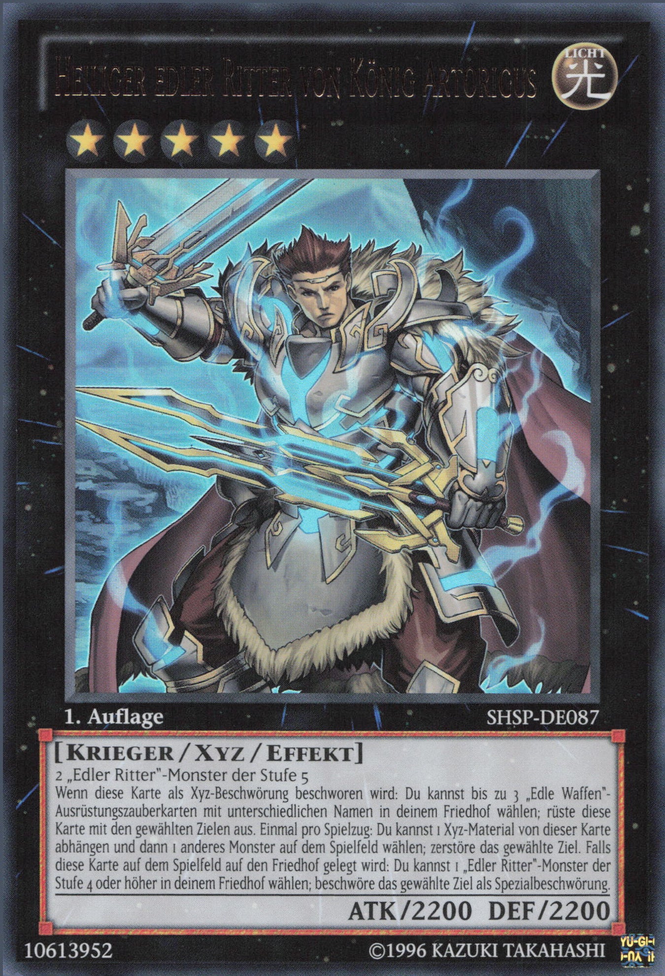 Yu-Gi-Oh! Heiliger edler Ritter von König Artorigus