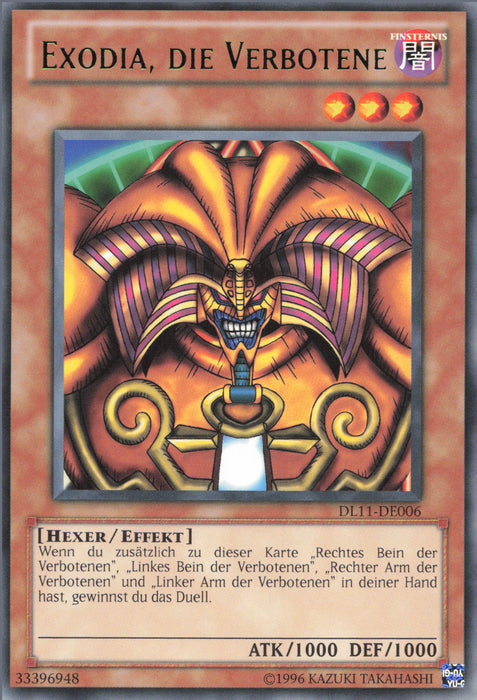 Exodia, die Verbotene (V.2) DL11-DE006 Rare