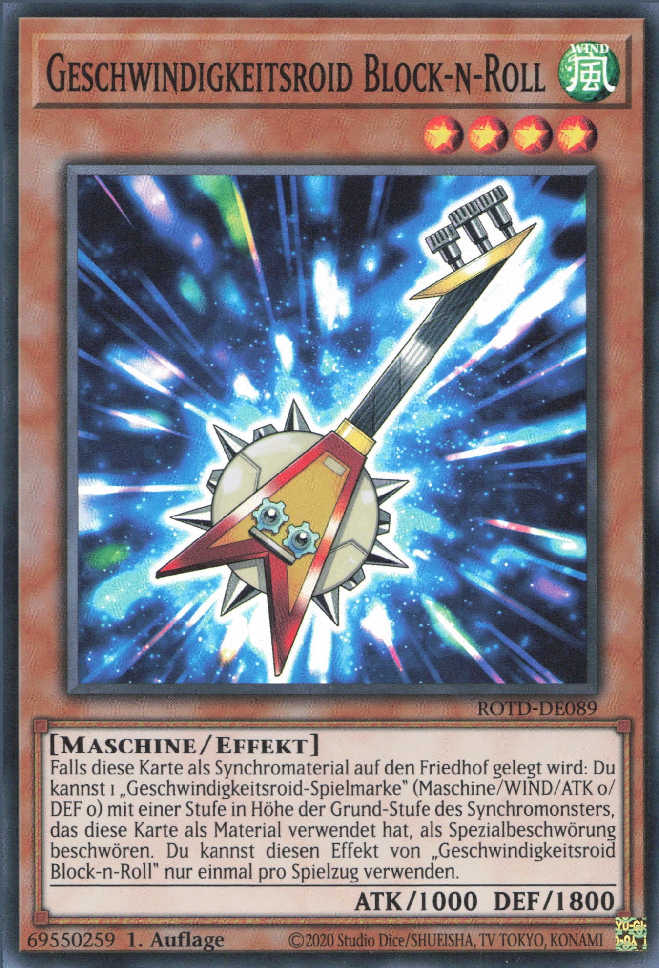 Yu-Gi-Oh! Geschwindigkeitsroid Block-n-Roll