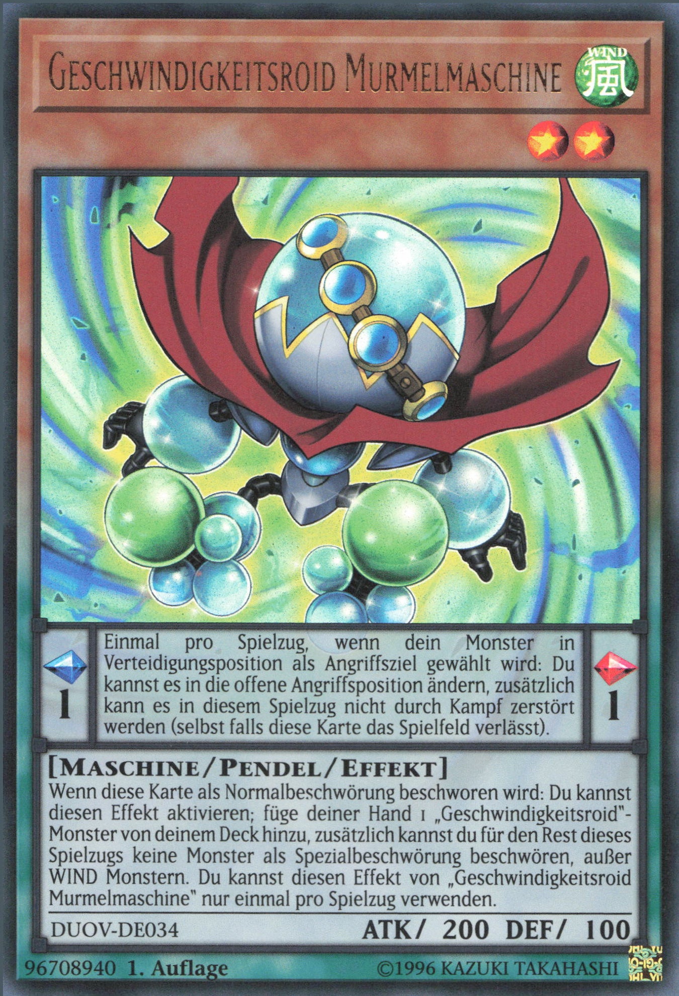 Yu-Gi-Oh! Geschwindigkeitsroid Murmelmaschine