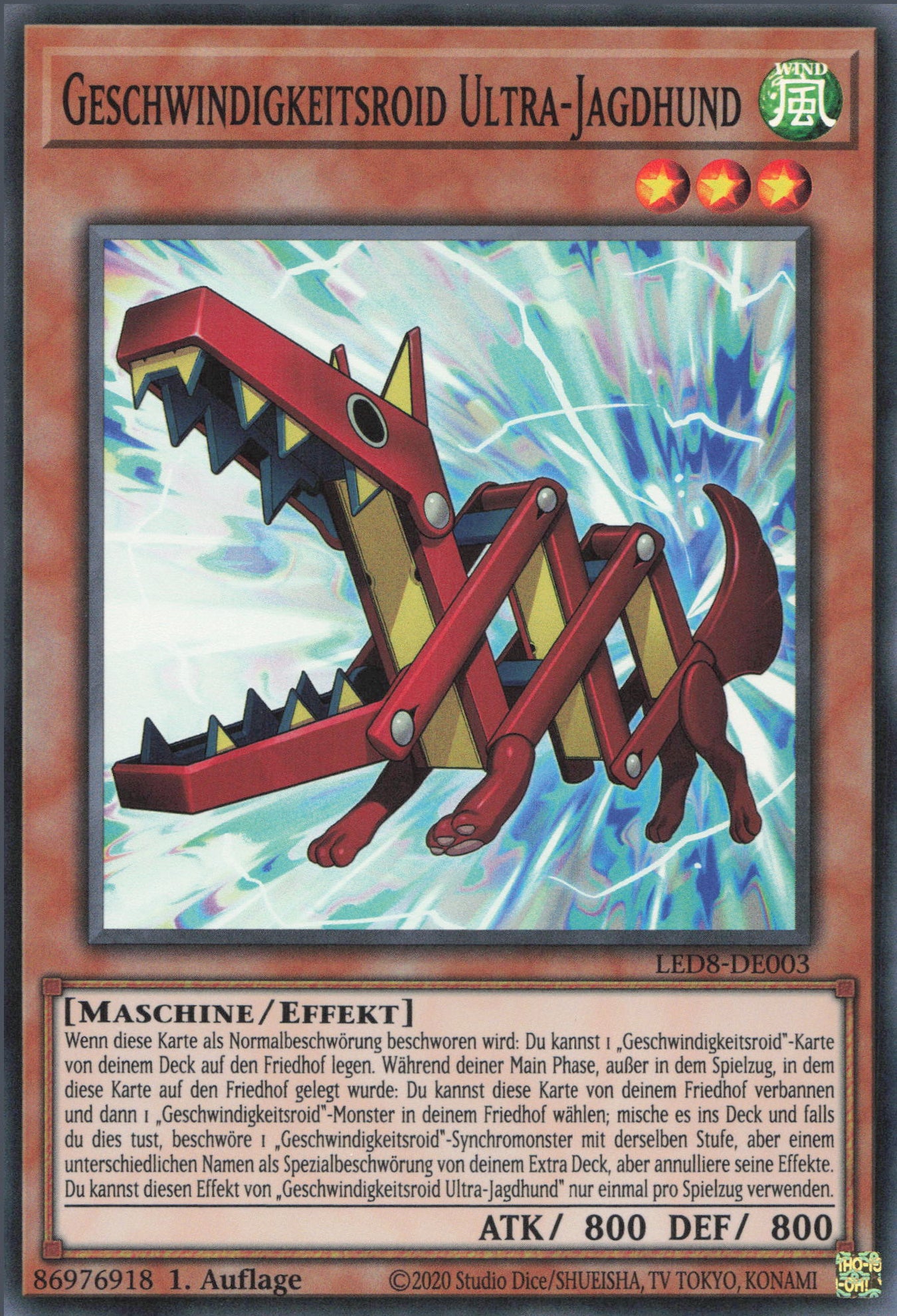 Yu-Gi-Oh! Geschwindigkeitsroid Ultra-Jagdhund
